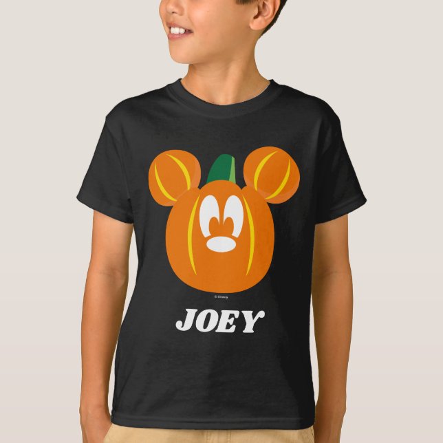 Personalized Mickey Mouse Pumpkin T-Shirt (Front)