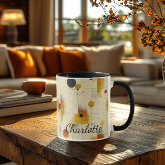 Personalized Mid-Century - Abstract Geometric Mug