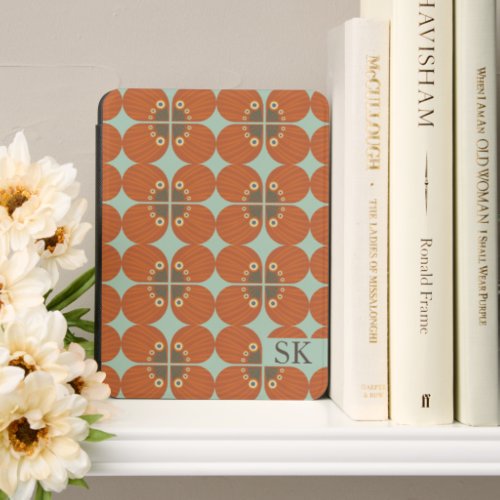Personalized Mid Century Retro Geometric Kindle Cover