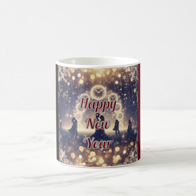 Personalized Midnight Clock  New Year Mug  (Center)
