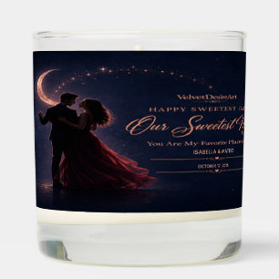 Personalized Midnight Sweetest Day Candle