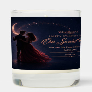 Personalized Midnight Sweetest Day Candle