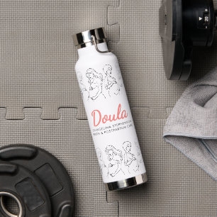Personalized Midwife Custom Birth Postpartum Doula Water Bottle