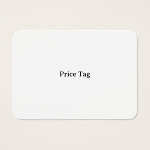 Personalized Mighty, 3.5" x 2.5" Price Tag