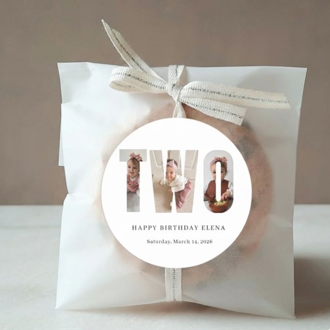 Personalized Milestone Birthday Photo Stickers (Creator Uploaded)