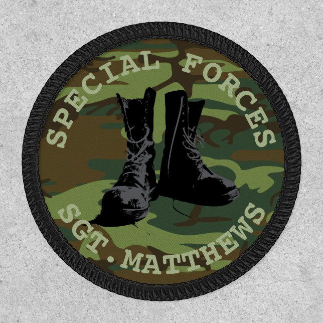 Personalized Military Army Style Patch (Front)
