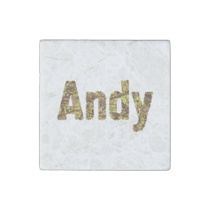 Personalized Military Camouflage Font Andy Stone Magnet
