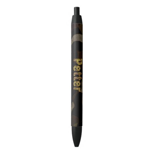 Personalized Military Camouflage Font Petter Black Ink Pen
