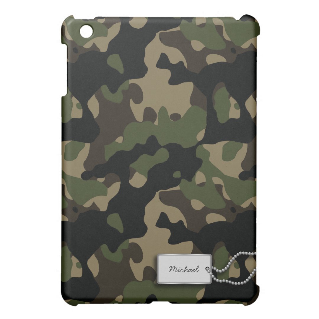 Personalized Military Camouflage iPad Mini Case Zazzle