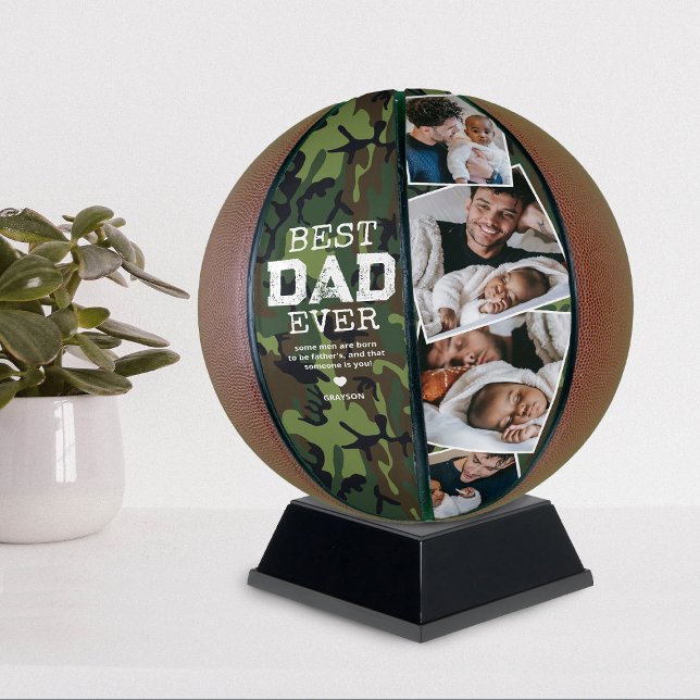 Personalized Military Camouflage Photo Basketball (Creator Uploaded)