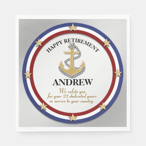 Personalized Military Retirement Party