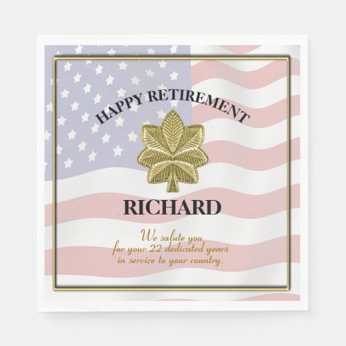 Personalized Military Retirement Party