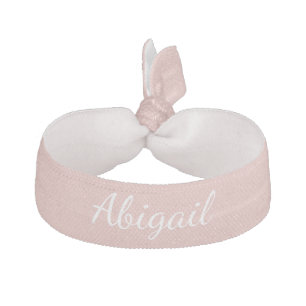 Personalized Millennial Pink Hair Tie