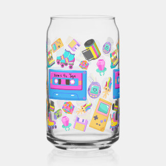 Personalized Millennial-themed Sipper Glass Cup