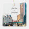 Personalized Milwaukee Skyline Ceramic Ornament