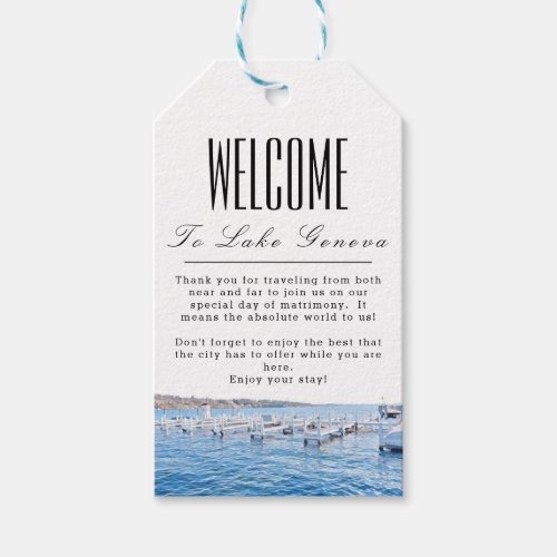 Personalized Milwaukee Welcome Gift Tag