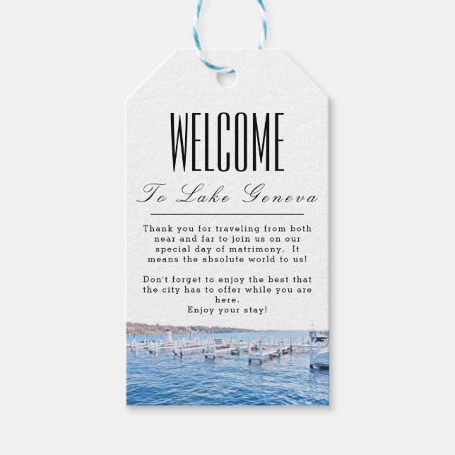 Personalized Milwaukee Welcome Gift Tag (Front)