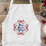 Personalized Mimi's Kitchen Adult Apron<br><div class="desc">This design features a pink,  red,  blue vibrantly colored Mexican floral style wreath. It can be personalized to include a name along with,   "Mimi's Kitchen. The perfect gift for that special grandmother for any occasion.</div>
