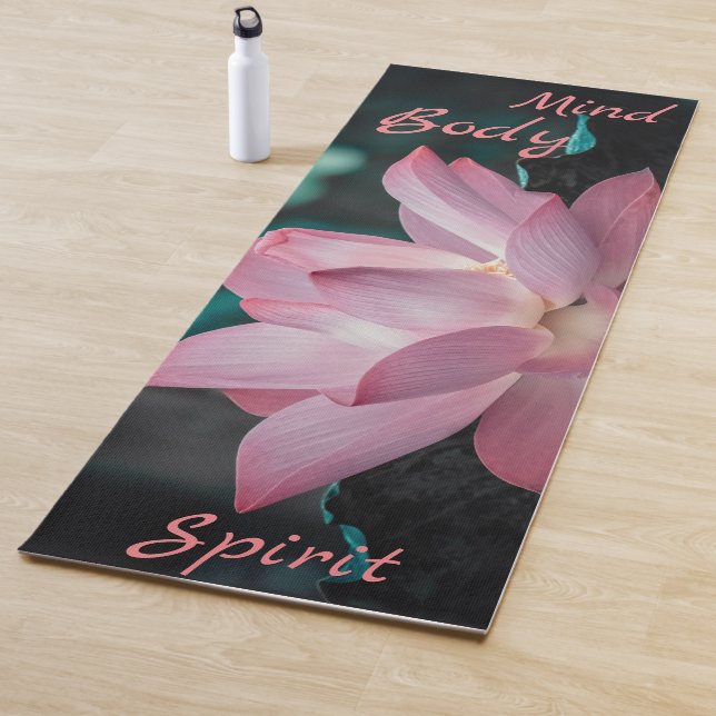 Personalized Mind Body Spirit Lotus Yoga Mat (In Situ)