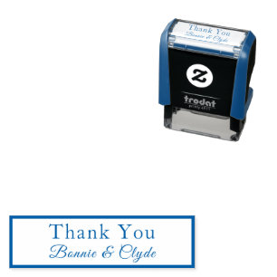 Personalized Mini 1.4x0.4 Thank You Self-inking Stamp