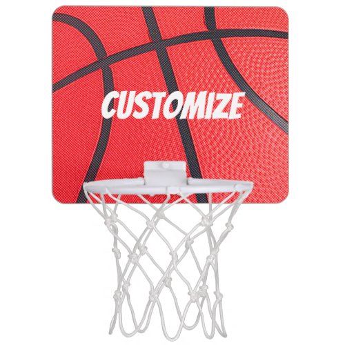 Personalized  mini basketball hoop
