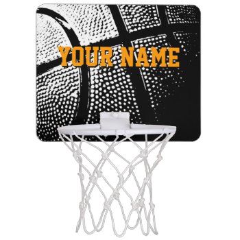 Personalized Mini Basketball Hoop With Custom Text by logotees at Zazzle