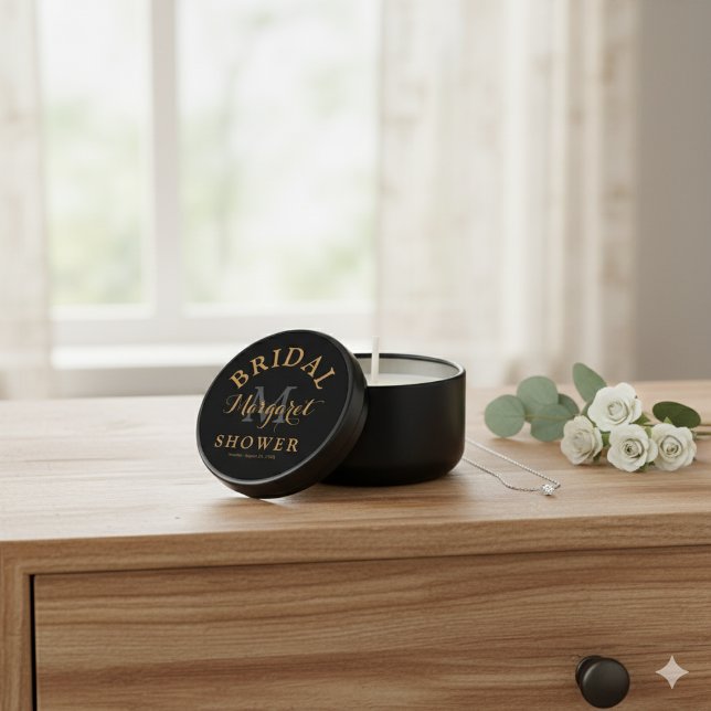 Personalized Mini Candles – Bridal Shower Favors (Personalized Mini Candles – Bridal Shower Favors)