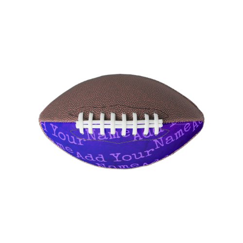 Personalized Mini Football  Add Your Name Phrase