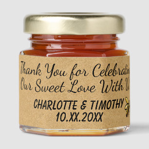 Personalized Mini Honey Jar for Party Guest Favors