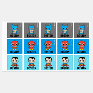 Personalized Mini Justice League Kids' Labels