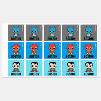 Personalized Mini Justice League Kids' Labels