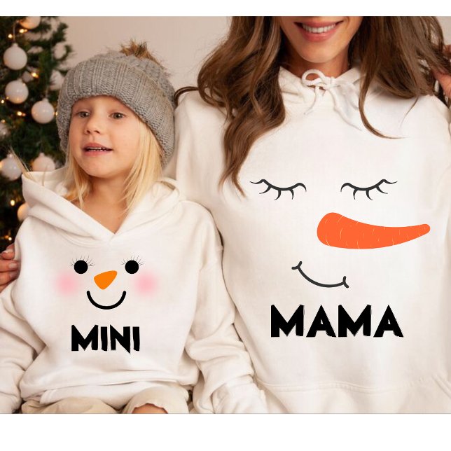 Personalized MINI  Snowman Matching Family Hoodie (Creator Uploaded)