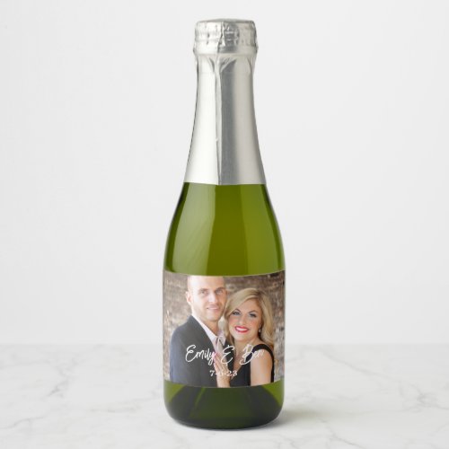 Personalized  Mini Sparkling Wine Bottle Label