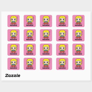 Personalized Mini Supergirl Kids' Label