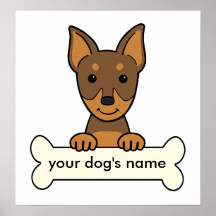 Personalized Miniature Pinscher Poster