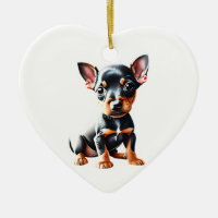 Personalized Miniature Pinscher Puppy