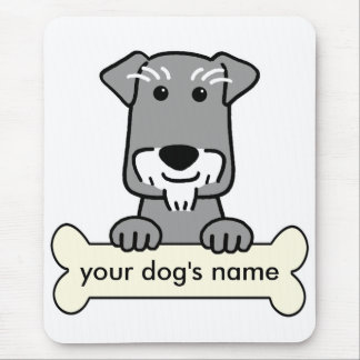 Personalized Miniature Schnauzer Mouse Pad