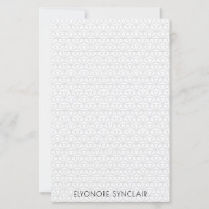 Personalized Minimal Elegant Geometric Art Deco