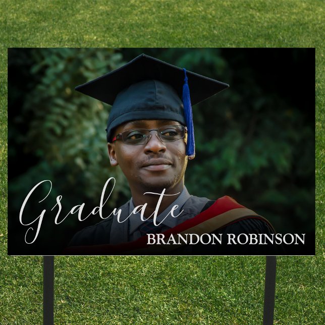 Personalized Minimal Graduation Yard Sign (Creator Uploaded)