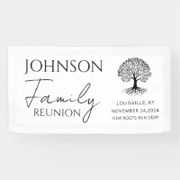 personalized minimal modern elegant family reunion