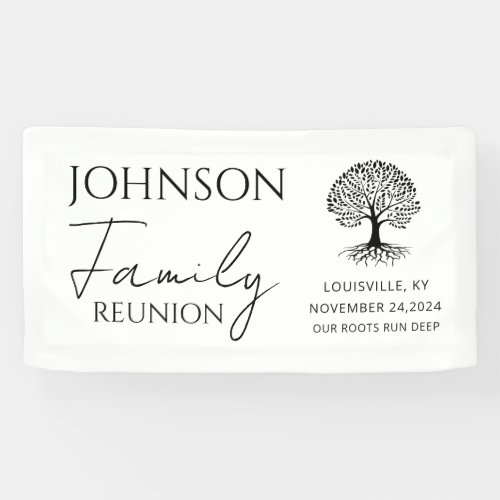 personalized minimal modern elegant family reunion