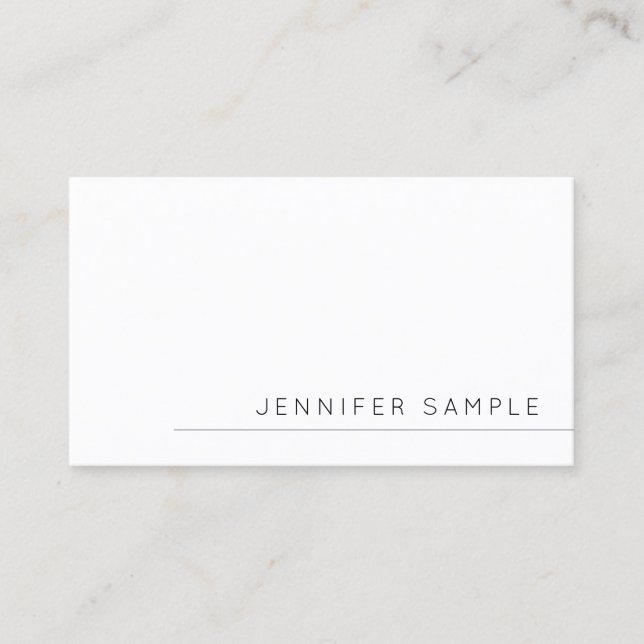 Personalized Minimal Modern Template Stylish Cute Business Card (Front)