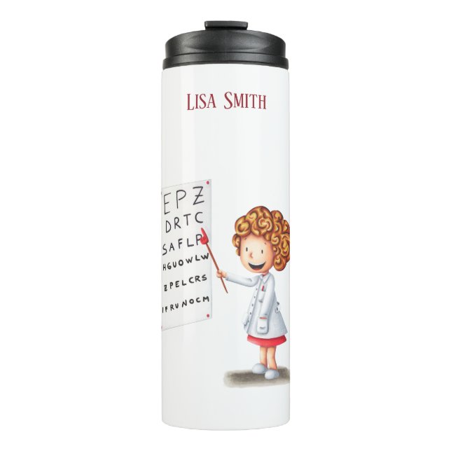 Personalized Minimal Nurse Graduation  Thermal Tumbler (Front)