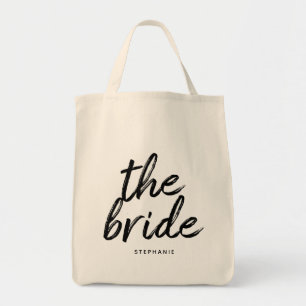 Personalized Minimal The Bride Tote Bag