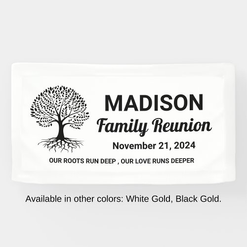 personalized minimal white family reunion