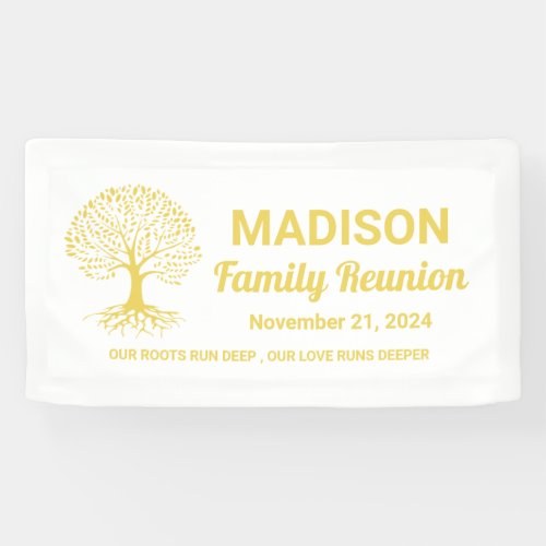 personalized minimal white family reunion