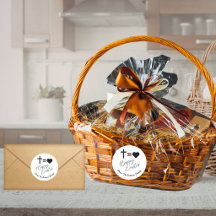 Personalized Minimalist Black & White Happy Easter