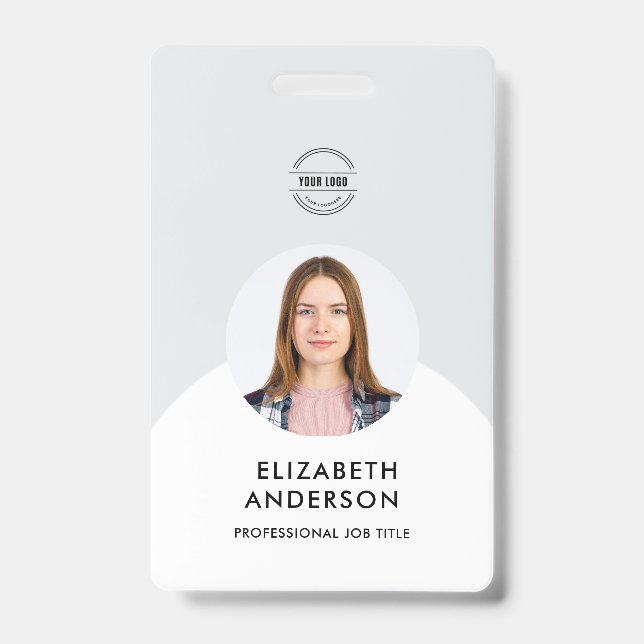 personalized Minimalist Business Employee  Badge (Front)