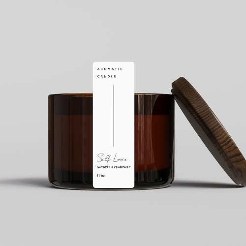 Personalized Minimalist Candle Label