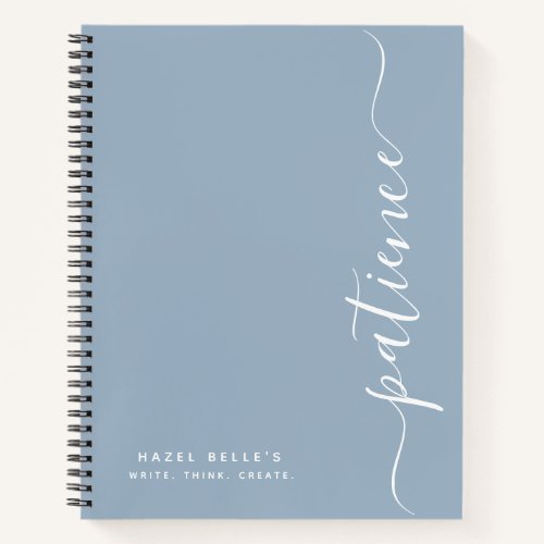 Personalized Minimalist Custom Name Spiral Notebook